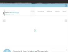 Tablet Screenshot of corsicagenealugia.com